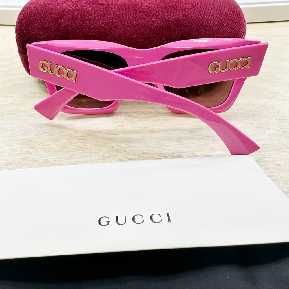 New authentic GUCCI Acetate Square Frame Sunglasses - Picture 7 of 11